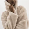 LAMARQUE Coats&Jackets | DANIKA | Faux Fur Crop Jacket Oat