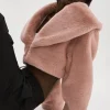 LAMARQUE Coats&Jackets | DANIKA | Faux Fur Crop Jacket Smoky Pink