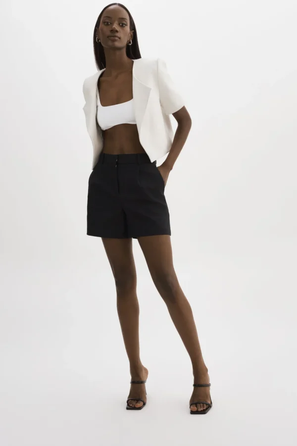 LAMARQUE Leather Jackets | DARIA | Cropped Leather Jacket White