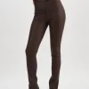 LAMARQUE Pants&Shorts | DAWN | Stretch Leather Pants Mahogany