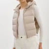 LAMARQUE Coats&Jackets | DELMA | Quilted Nylon Dickey Oat