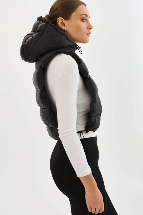 LAMARQUE Coats&Jackets | DELMA | Quilted Nylon Dickey Black