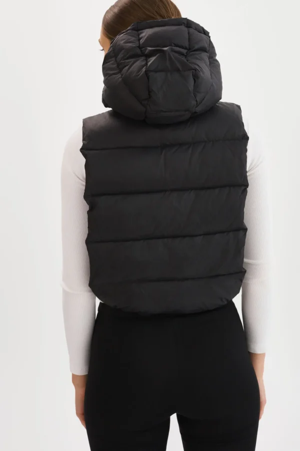 LAMARQUE Coats&Jackets | DELMA | Quilted Nylon Dickey Black
