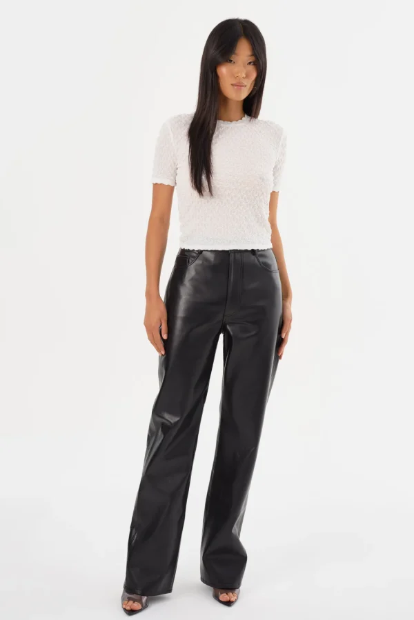 LAMARQUE Pants&Shorts | DEMORA | Recycled Leather Pants Black