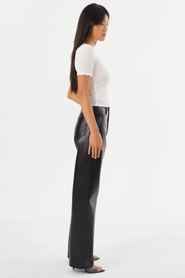 LAMARQUE Pants&Shorts | DEMORA | Recycled Leather Pants Black