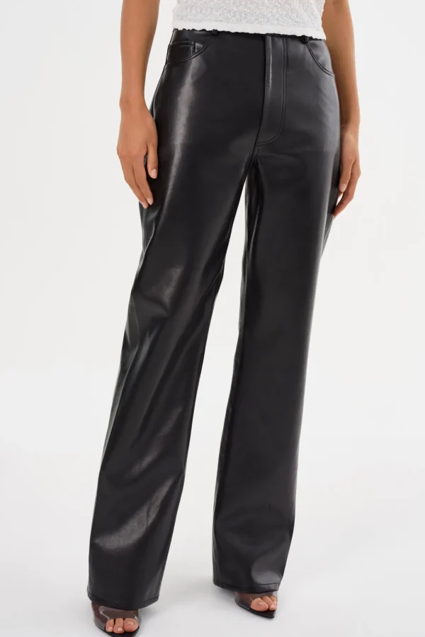 LAMARQUE Pants&Shorts | DEMORA | Recycled Leather Pants Black