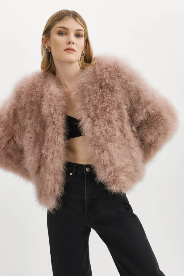 LAMARQUE Coats&Jackets | DEORA | Feather Jacket Dusty Rose