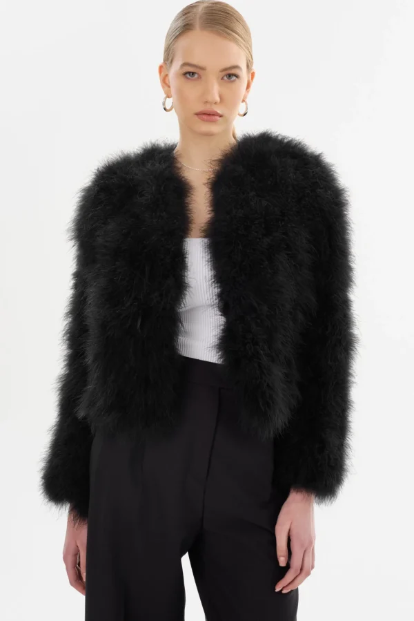 LAMARQUE Coats&Jackets | DEORA | Feather Jacket Black