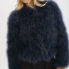 LAMARQUE Coats&Jackets | DEORA | Feather Jacket MIDNIGHT BLUE