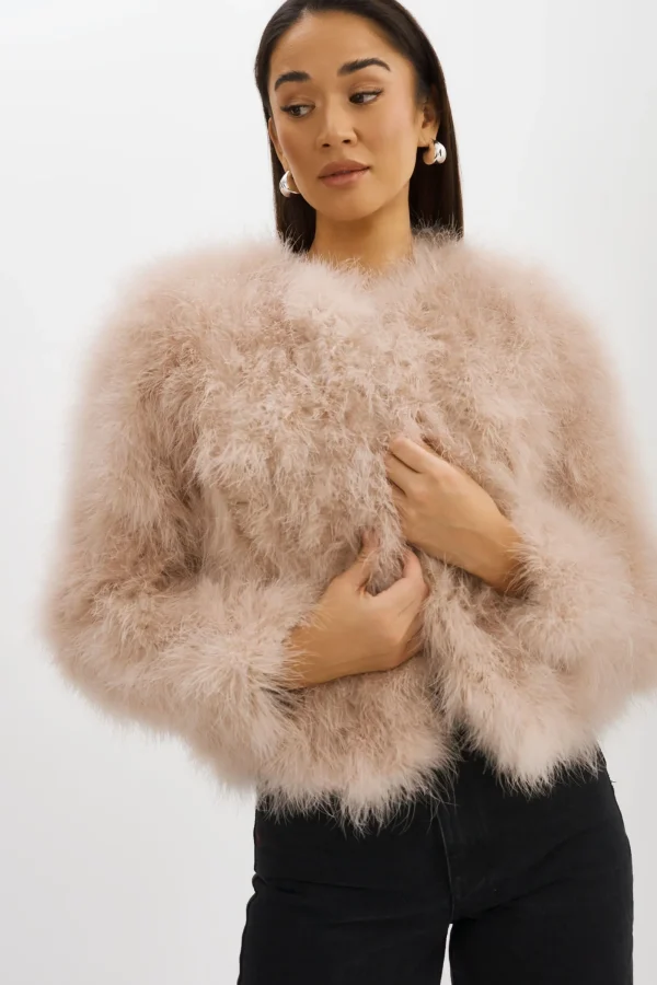 LAMARQUE Coats&Jackets | DEORA | Feather Jacket Doeskin