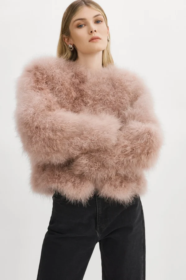 LAMARQUE Coats&Jackets | DEORA | Feather Jacket Dusty Rose