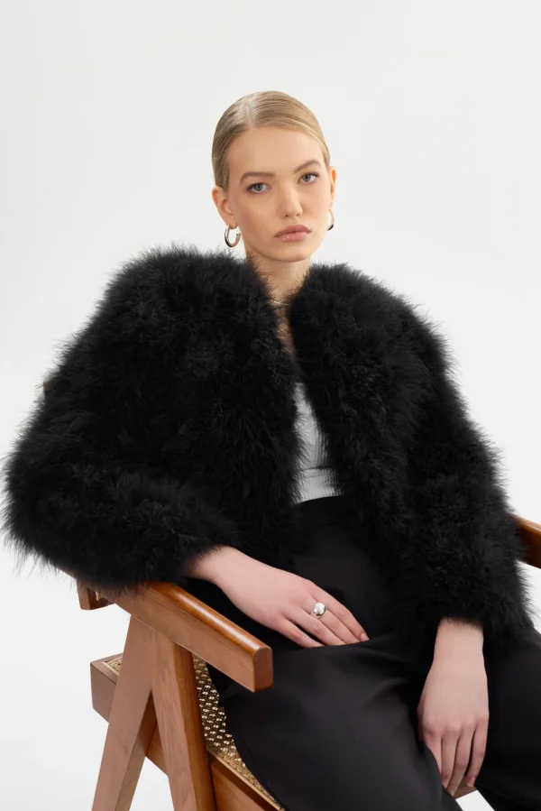 LAMARQUE Coats&Jackets | DEORA | Feather Jacket Black