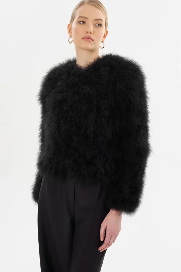 LAMARQUE Coats&Jackets | DEORA | Feather Jacket Black