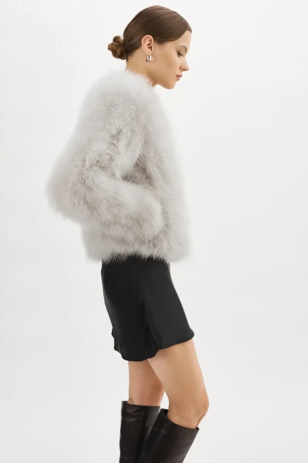 LAMARQUE Coats&Jackets | DEORA | Feather Jacket Light Grey