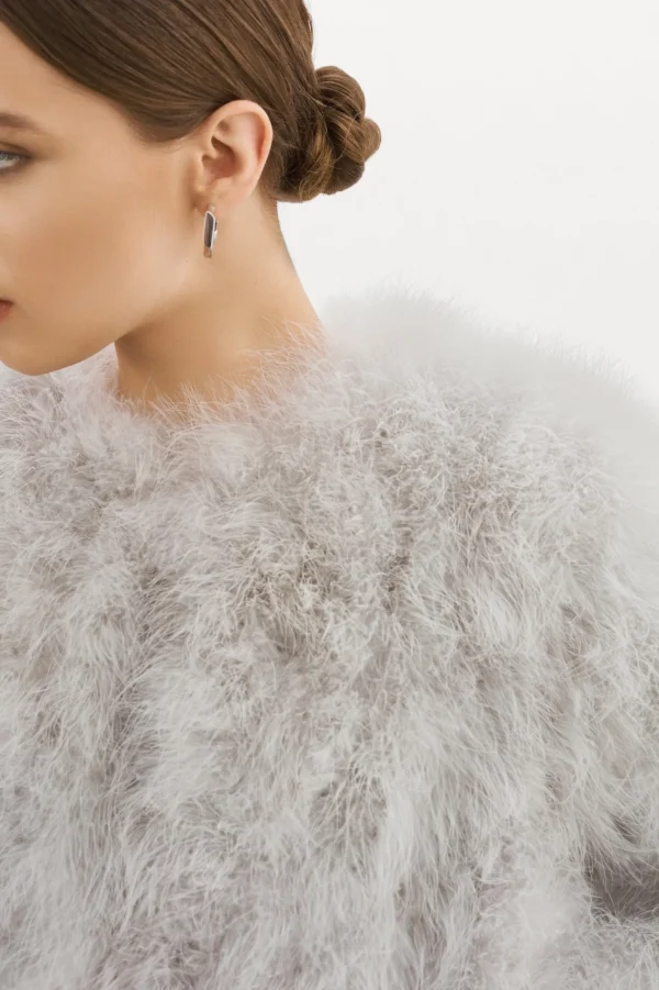 LAMARQUE Coats&Jackets | DEORA | Feather Jacket Light Grey