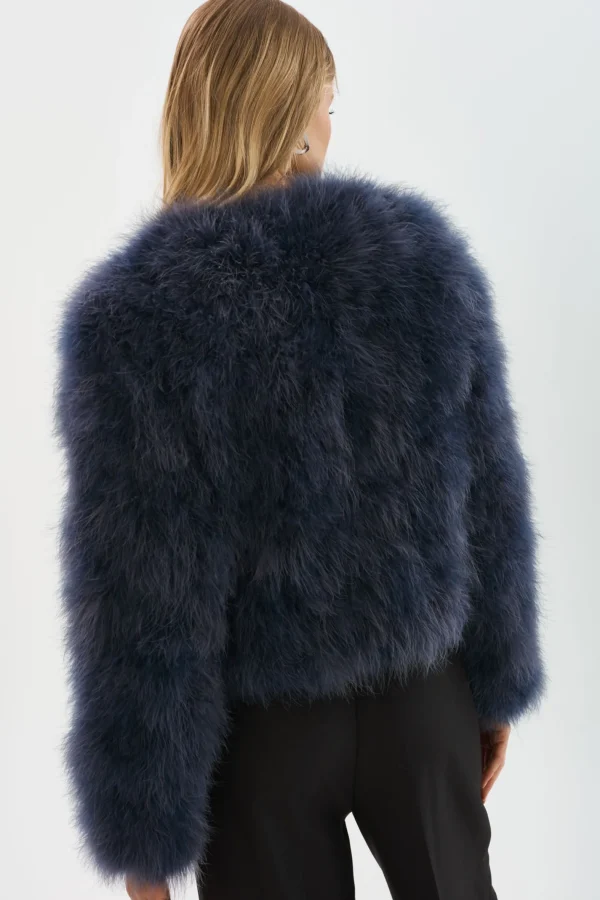 LAMARQUE Coats&Jackets | DEORA | Feather Jacket MIDNIGHT BLUE