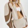 LAMARQUE Leather Jackets | DUSTIN | Leather Racer Jacket Bone/Winter White/Mocha