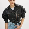 LAMARQUE Leather Jackets | DYLAN GOLD | 80's Leather Biker Jacket Black