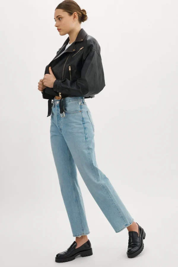 LAMARQUE Leather Jackets | DYLAN GOLD | 80's Leather Biker Jacket Black