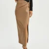 LAMARQUE Skirts | EILEEN | Faux Leather Maxi Skirt Mocha
