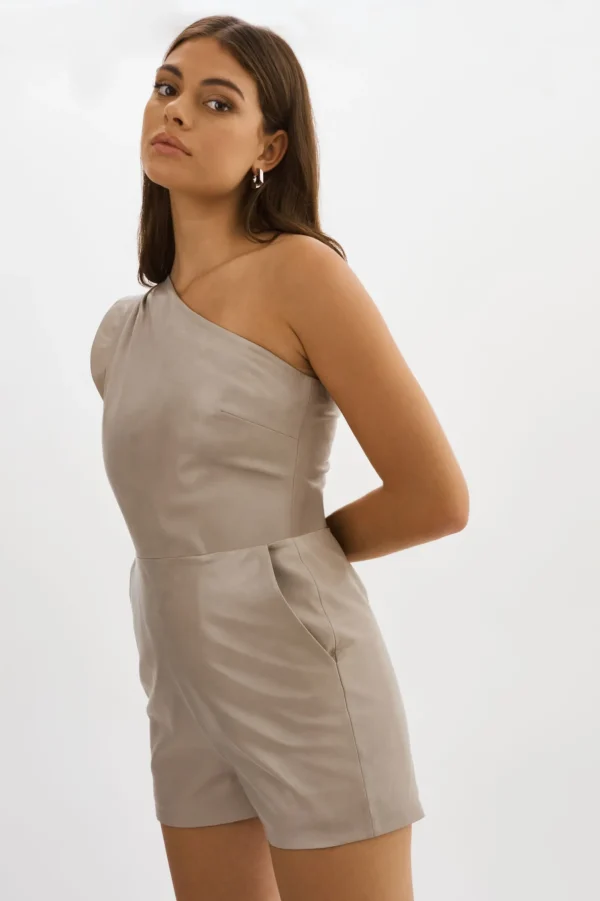 LAMARQUE Dresses | Pants&Shorts | ELITA | Leather Romper Stone 23