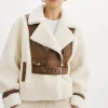 LAMARQUE Coats&Jackets | ELODY | Faux Fur Jacket Ivory Brown