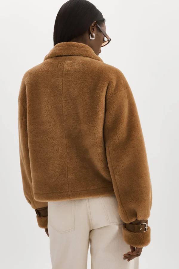 LAMARQUE Coats&Jackets | ELODY | Faux Fur Jacket Mocha/Brown