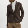 LAMARQUE Leather Jackets | ELZA | Leather Blazer MAHOGANY