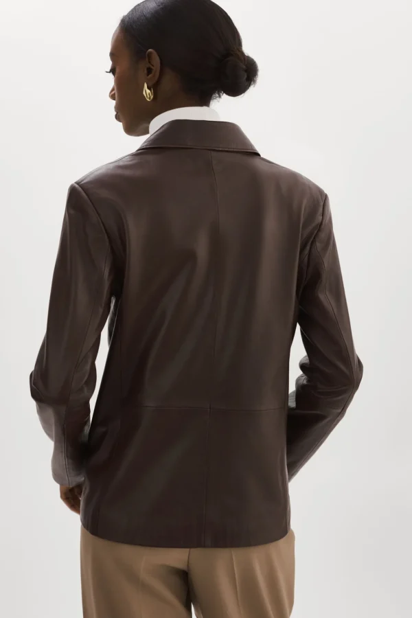 LAMARQUE Leather Jackets | ELZA | Leather Blazer MAHOGANY
