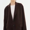 LAMARQUE Coats&Jackets | ENNIS | Oversized Wool Blazer Dark Brown