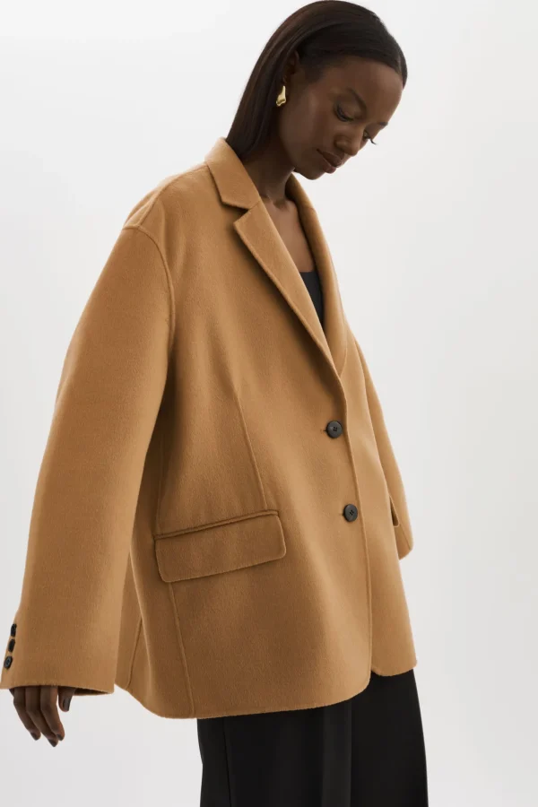 LAMARQUE Coats&Jackets | ENNIS | Oversized Wool Blazer Camel