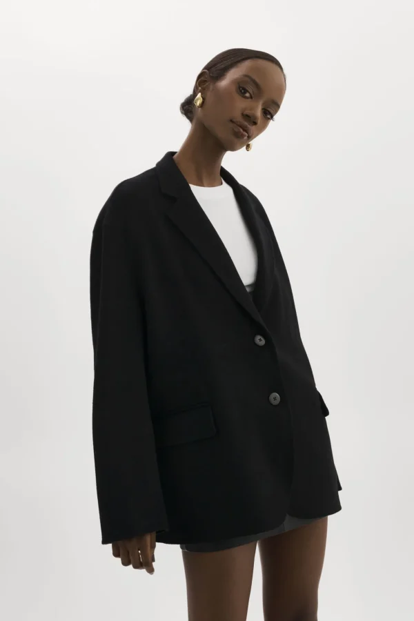 LAMARQUE Coats&Jackets | ENNIS | Oversized Wool Blazer Black
