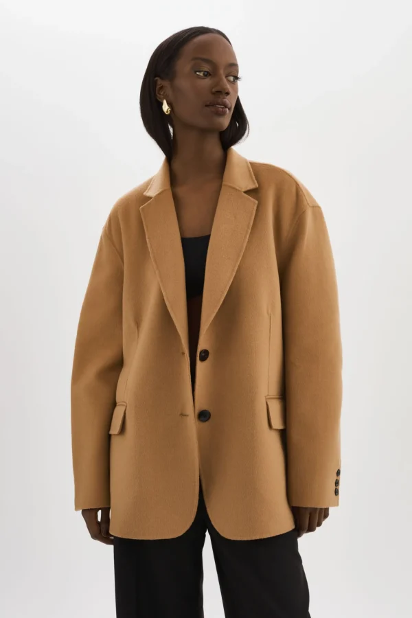 LAMARQUE Coats&Jackets | ENNIS | Oversized Wool Blazer Camel