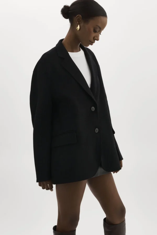 LAMARQUE Coats&Jackets | ENNIS | Oversized Wool Blazer Black