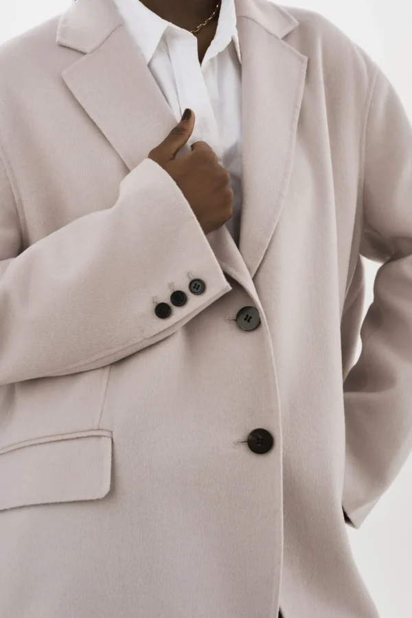 LAMARQUE Coats&Jackets | ENNIS | Oversized Wool Blazer Feather Grey