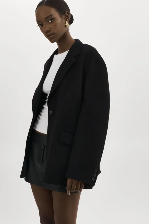 LAMARQUE Coats&Jackets | ENNIS | Oversized Wool Blazer Black