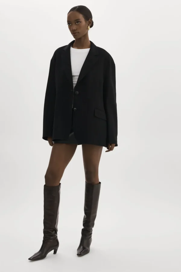 LAMARQUE Coats&Jackets | ENNIS | Oversized Wool Blazer Black