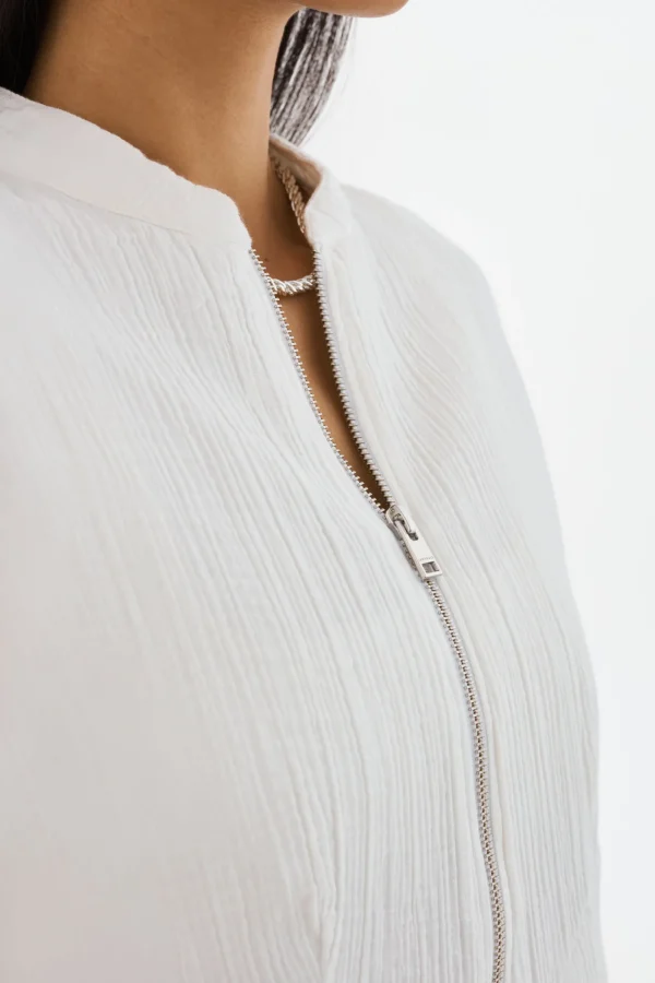 LAMARQUE Coats&Jackets | ENRICA | Cotton Bomber Jacket Off White