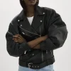 LAMARQUE Leather Jackets | ESTIA | Leather Biker Jacket Black
