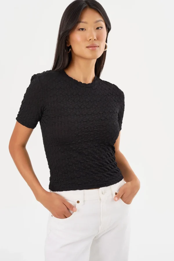 LAMARQUE Tops | ESTIR | Crew Neck T-Shirt Black