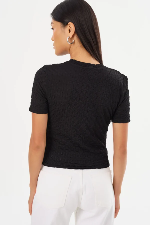 LAMARQUE Tops | ESTIR | Crew Neck T-Shirt Black