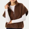 LAMARQUE Tops | EUDORA | Polar Fleece Vest Chestnut