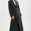 LAMARQUE Coats&Jackets | Leather Jackets | EVANNA | Leather Maxi Coat Black