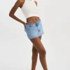LAMARQUE Skirts | FANTINA | Denim Skort Light Blue Wash