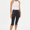 LAMARQUE Pants&Shorts | FAYA | Faux Leather Capri Pants Black