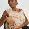LAMARQUE Tops | FELETA | Ruffle Tulle Top Light Beige