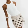 LAMARQUE Skirts | FENNA | Multi Circle Mini Skirt Bone
