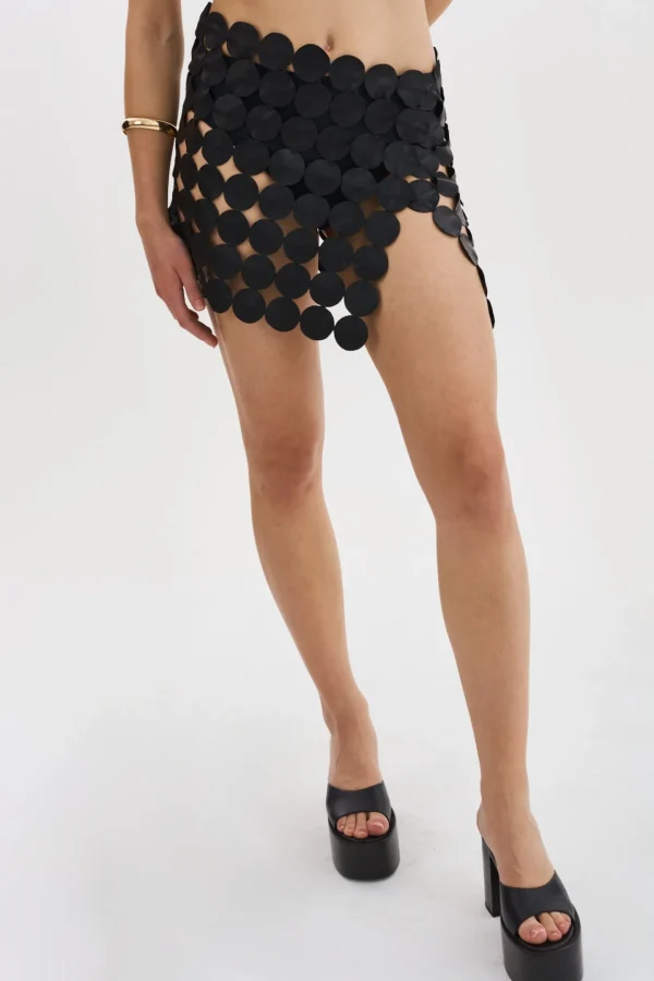 LAMARQUE Skirts | FENNA | Multi Circle Mini Skirt Black