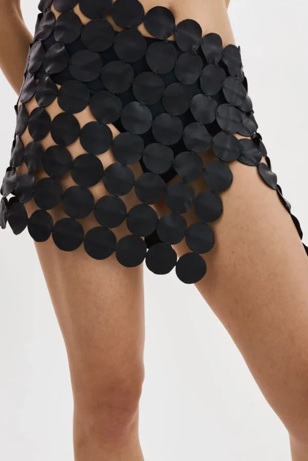 LAMARQUE Skirts | FENNA | Multi Circle Mini Skirt Black