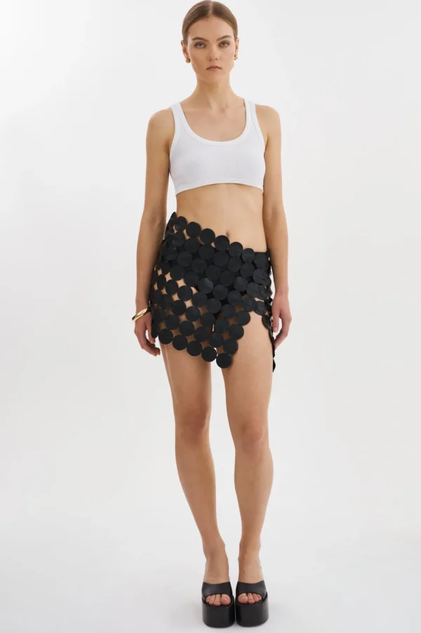 LAMARQUE Skirts | FENNA | Multi Circle Mini Skirt Black